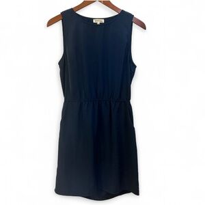 Monteau Women Blue Casual Dress Medium W/ Back Cutout Detail